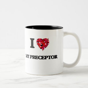 私は私のPreceptorを愛します ツートーンマグカップ