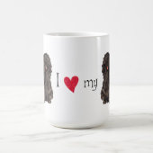 私は私のPuliを愛します コーヒーマグカップ (中央)