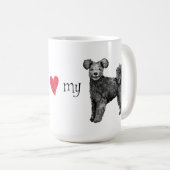 私は私のPumiを愛します コーヒーマグカップ (正面右)