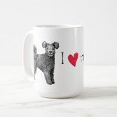 私は私のPumiを愛します コーヒーマグカップ (正面左)