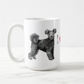 私は私のPumiを愛します コーヒーマグカップ (左)