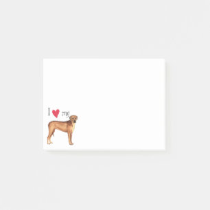 私は私のRhodesian Ridgebackを愛します ポストイット