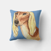 私は私のSalukiを愛します クッション (裏面)