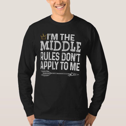 私は私のT型に適用されない中間ルール Tシャツ (正面)