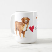 私は私のTollerを愛します コーヒーマグカップ (正面左)