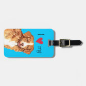 私は私のTollerを愛します ラゲッジタグ (正面横)