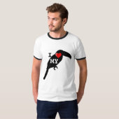 私は私のtoucan愛します tシャツ (正面フル)