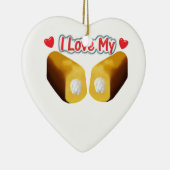 私は私のTwinkiesのクリスマスのオーナメントを愛します セラミックオーナメント (右)