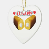 私は私のTwinkiesのクリスマスのオーナメントを愛します セラミックオーナメント (左)