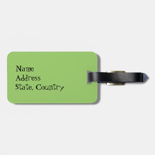 私は私のWeimaranerを愛します ラゲッジタグ (裏面横)