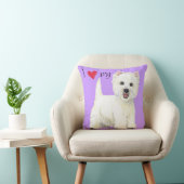 私は私のWestieを愛します クッション (椅子)