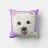私は私のWestieを愛します クッション (裏面)