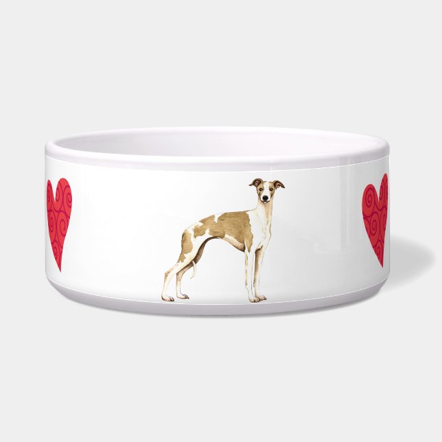私は私のWhippetを愛します ボウル (右)