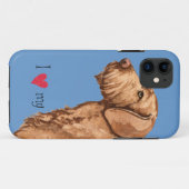 私は私のWirehaired Vizslaを愛します Case-Mate iPhoneケース (裏面(横))