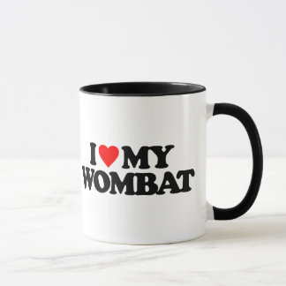 私は私のWOMBATを愛します マグカップ