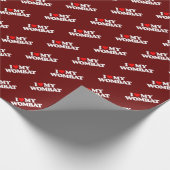 私は私のWOMBATを愛します ラッピングペーパー (角)