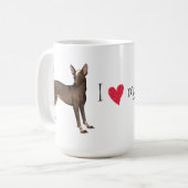私は私のXoloを愛します コーヒーマグカップ (正面左)