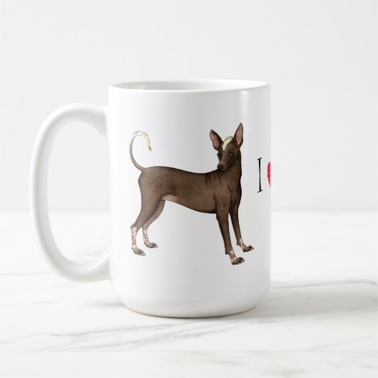 私は私のXoloを愛します コーヒーマグカップ (左)