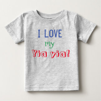 私は私のyiayiが大好きです ベビーTシャツ