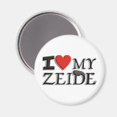 私は私のZeideを愛します マグネット (正面/裏面)