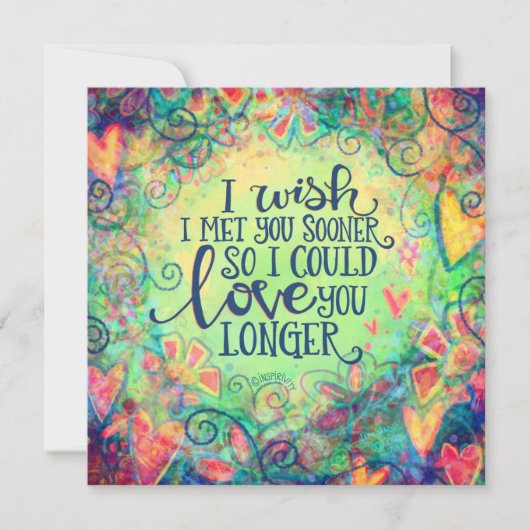 私は私はあなたにすぐに会いたいことを望む引用文バレンタイン愛 ノートカード (正面)