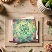 私は私はあなたにすぐに会いたいことを望む引用文バレンタイン愛 ノートカード