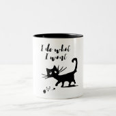 私は私はおもしろいでいけない猫猫の恋人Gifがほしいと思うものします ツートーンマグカップ (中央)