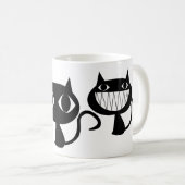 私は私はおもしろいなCATのコーヒー・マグがほしいと思うものします コーヒーマグカップ (正面右)