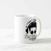 私は私はゲームを聞くことができない、ゲーマーおもしろいギフト コーヒーマグカップ (正面右)