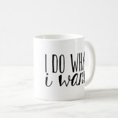 私は私はタイポグラフィのマグがほしいと思うものします コーヒーマグカップ (正面右)