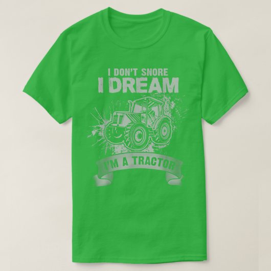 私は私はトラクター農家Dである夢を奪わないおもしろい Tシャツ (デザイン正面)