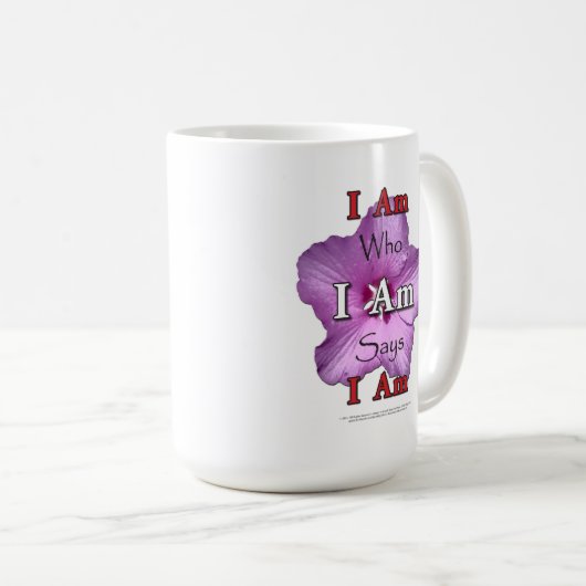 私は私はマグであることを私が言うだれであるかです コーヒーマグカップ (正面右)