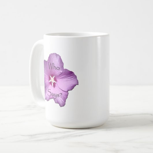 私は私はマグであることを私が言うだれであるかです コーヒーマグカップ (正面左)