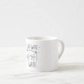 私は私はマグの白がほしいと思うものします エスプレッソカップ (正面右)