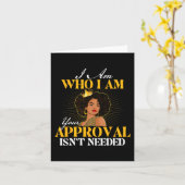 私は私は誰であるか – Mlk日ブラックヒストリーアフリカンルート カード (黄色い花)