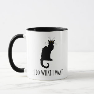 私は私はNoirおもしろいな猫の雑談がほしいと思うものします マグカップ