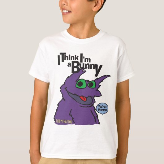 私は私をですバニー考えます Tシャツ (正面)