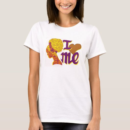 私は私をパフのティー愛します Tシャツ (正面)