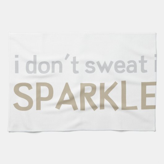 私は私を光っています発汗させません キッチンタオル (横)