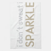 私は私を光っています発汗させません キッチンタオル (縦)