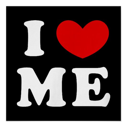 私は私を愛し、私はハート ポスター (正面)