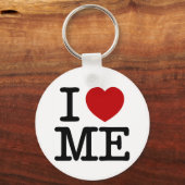 私は私を愛するハート私の自尊心自信尊厳 キーホルダー (正面)