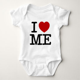 私は私を愛するハート私の自尊心自信尊厳 ベビーボディスーツ