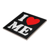私は私を愛する私赤いハート私は自分自身と私フーを愛している タイル (側面)