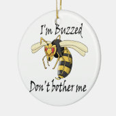 私は私を気にしないで忙しい セラミックオーナメント (左)