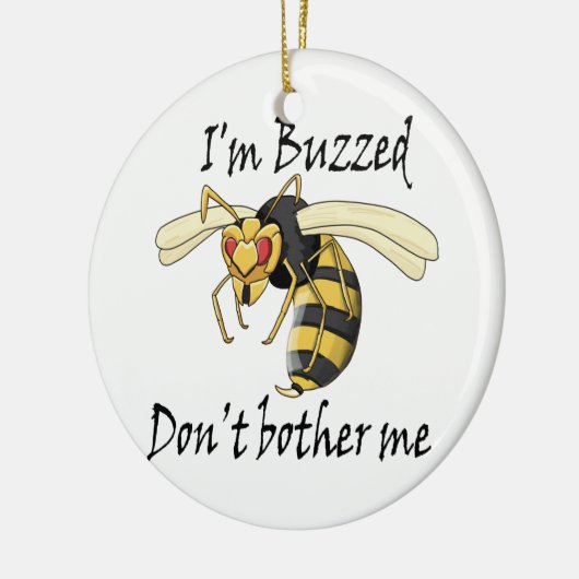 私は私を気にしないで忙しい セラミックオーナメント (左)