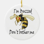 私は私を気にしないで忙しい セラミックオーナメント (裏面)