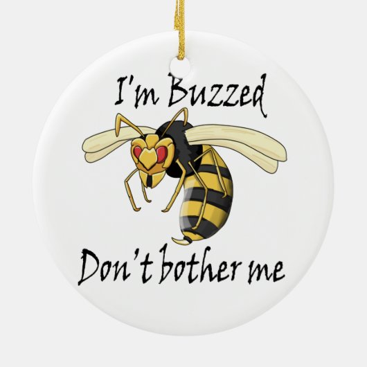 私は私を気にしないで忙しい セラミックオーナメント (裏面)