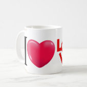 私は私を永遠に愛している コーヒーマグカップ (正面左)