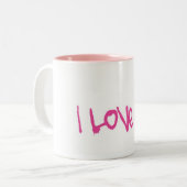 私は私を蝶愛します ツートーンマグカップ (正面左)